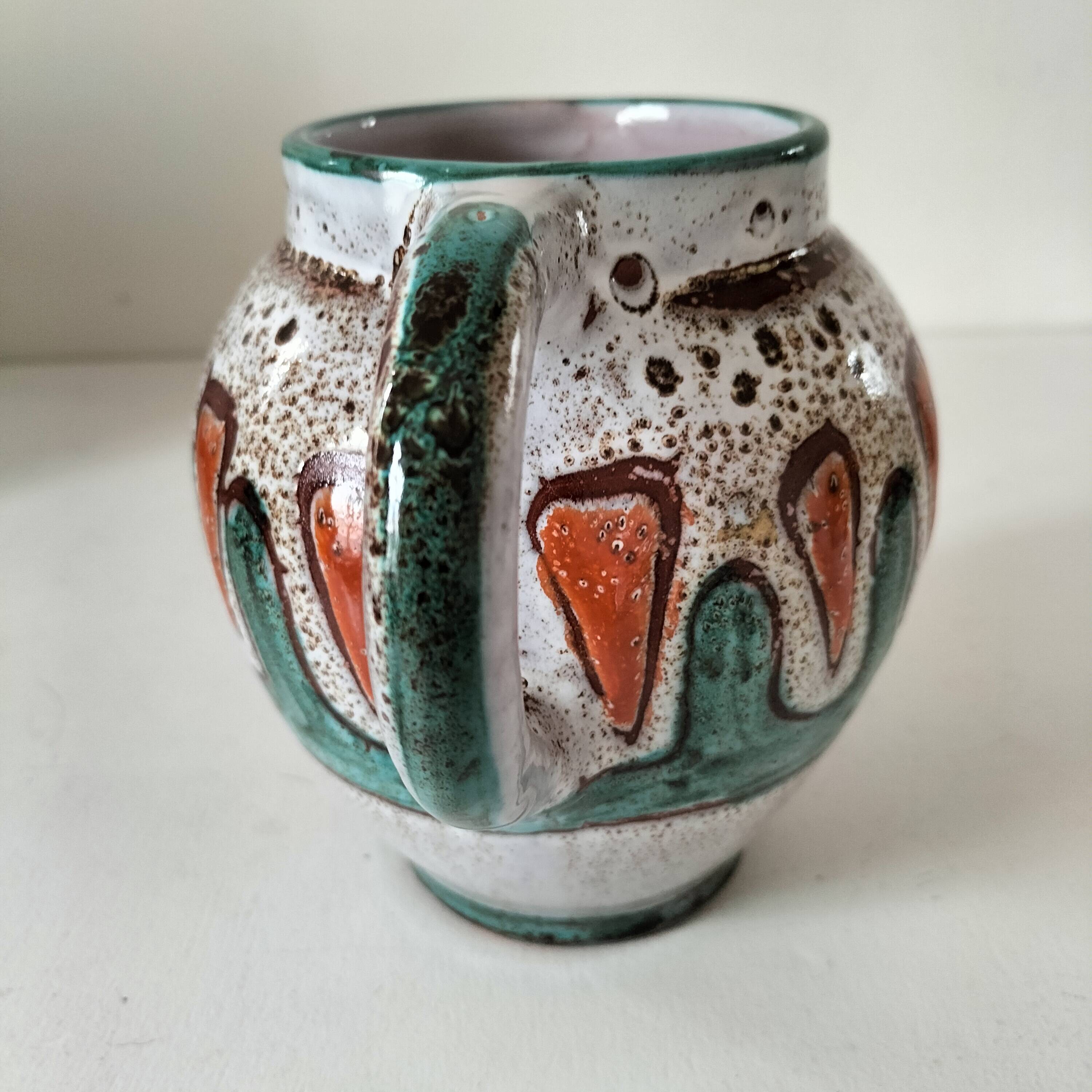 Signed Vallauris pitcher