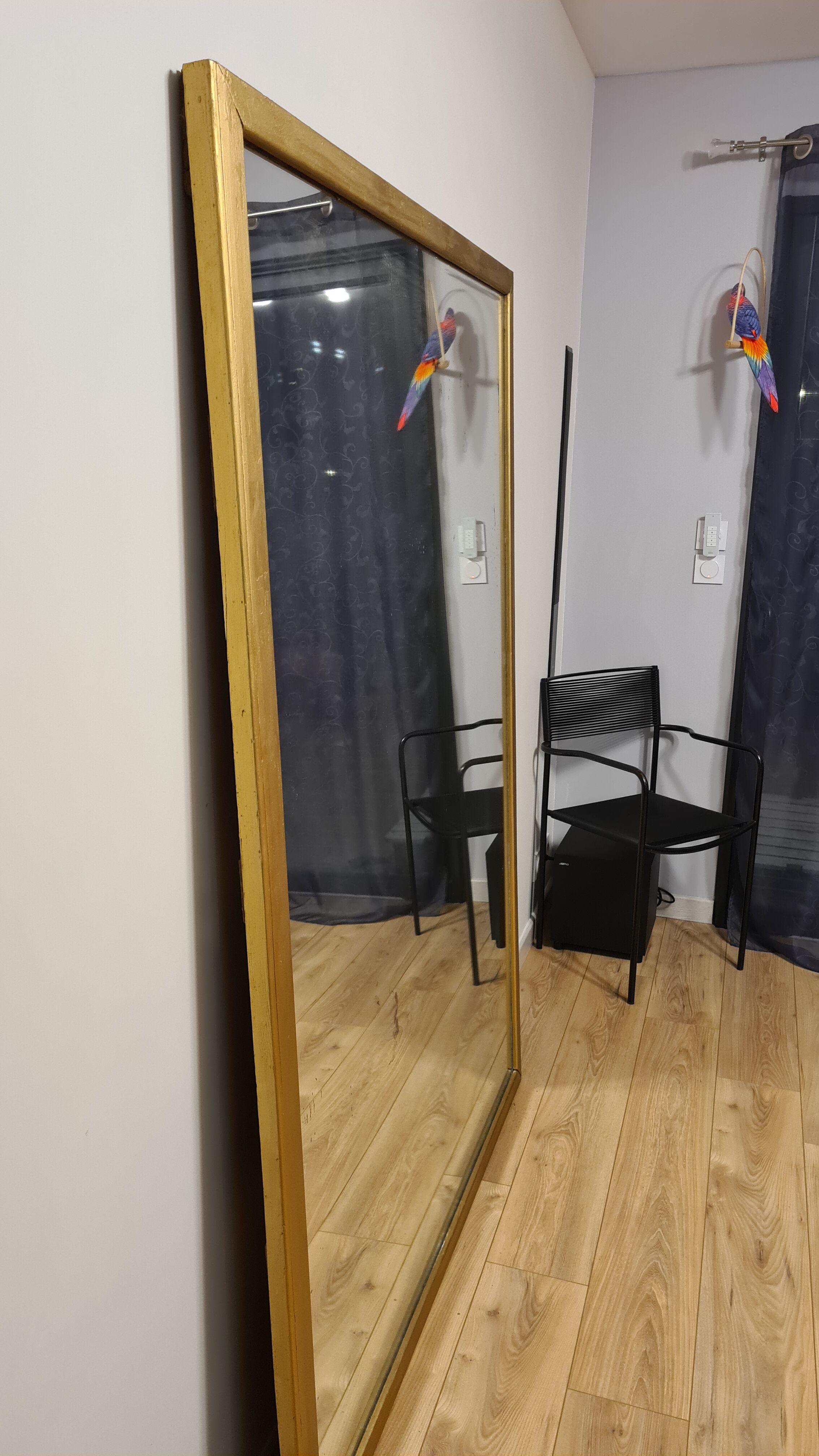 Miroir XIXème doré 182 x 132 cm