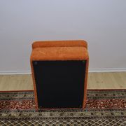Orange corduroy Modular sofa from the 70's, 4 pieces