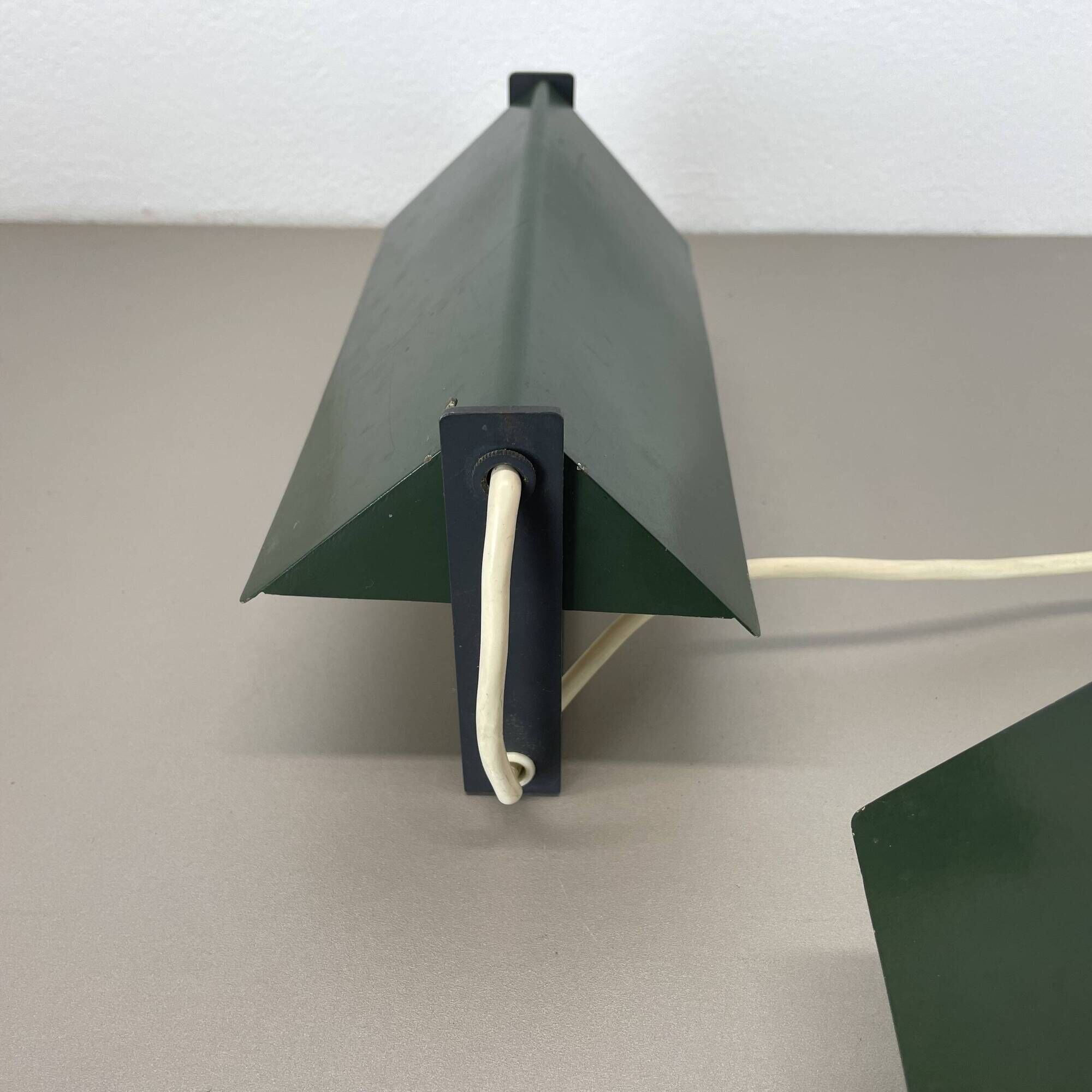 set of 2 cubic Charlotte Perriand LES ARCS Style Wall Lights, FRANCE 1960s