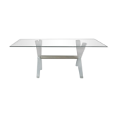 Table basse verre et plexiglas années 70