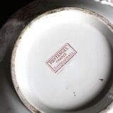 Soupière en terre de fer rose Fontanges Sarreguemines