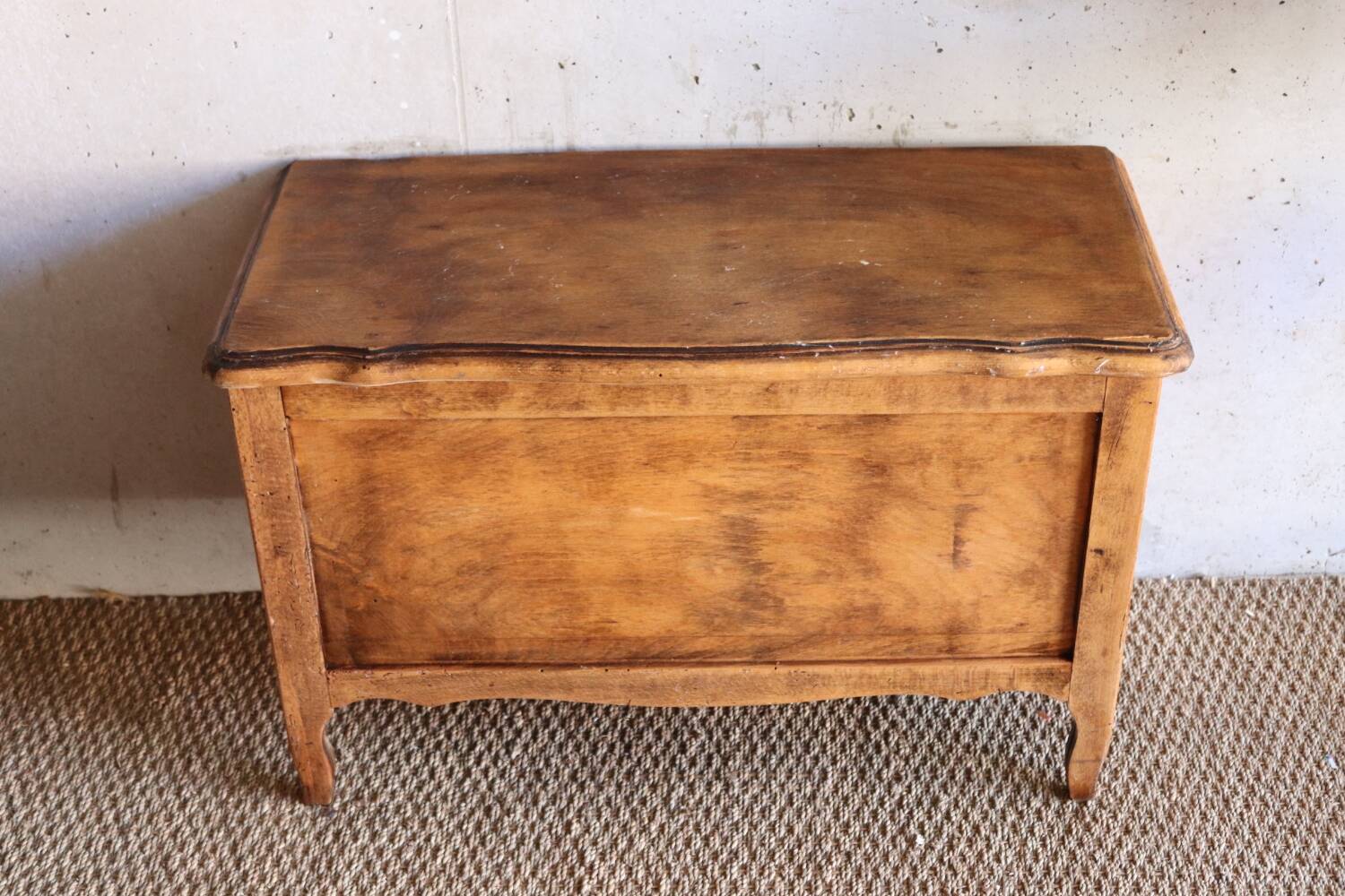 Vintage wooden toy trunk