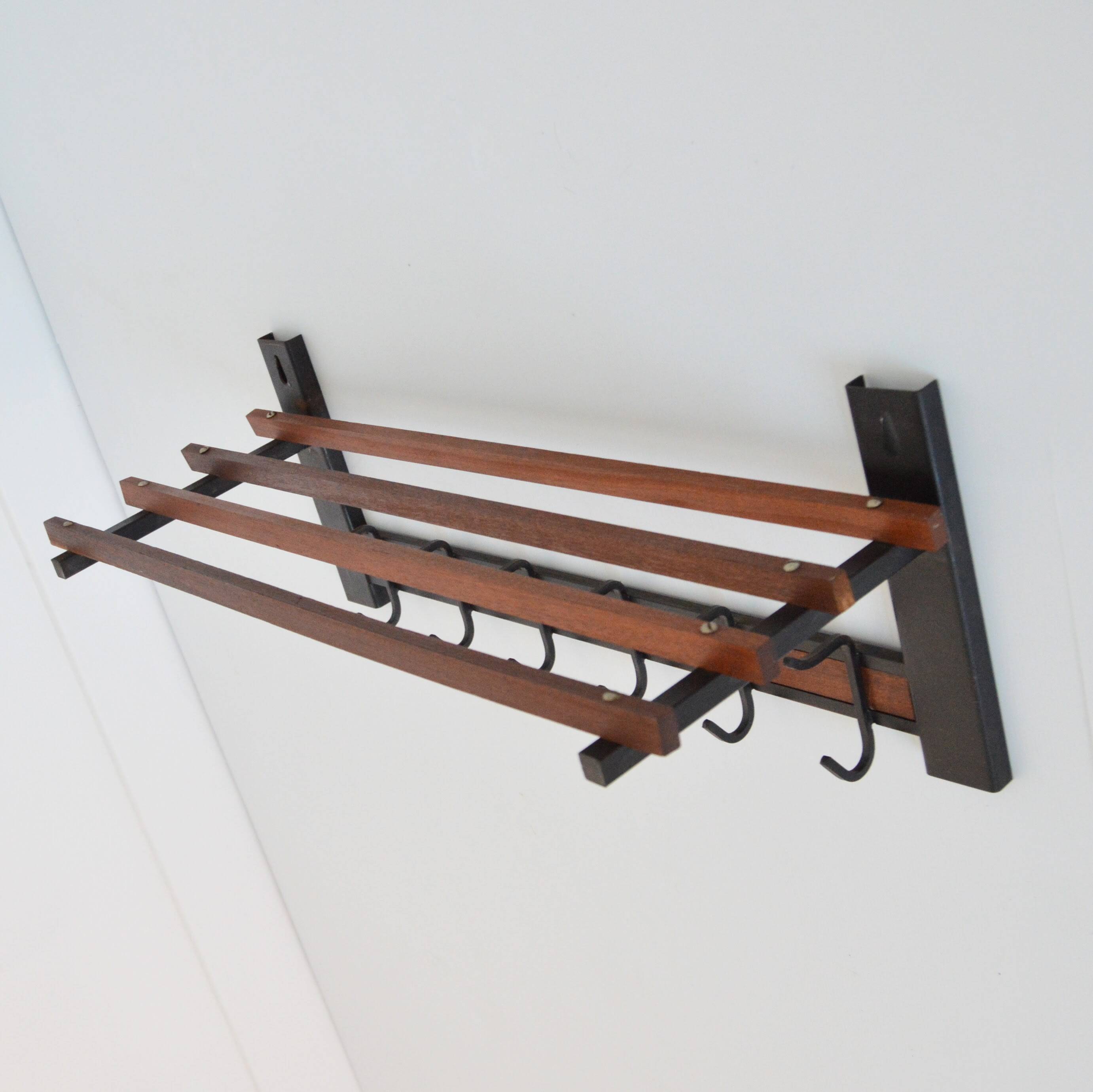 Coat rack / Hat rack Scandinavian vintage 1950s