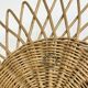 Woven wicker sun mirror