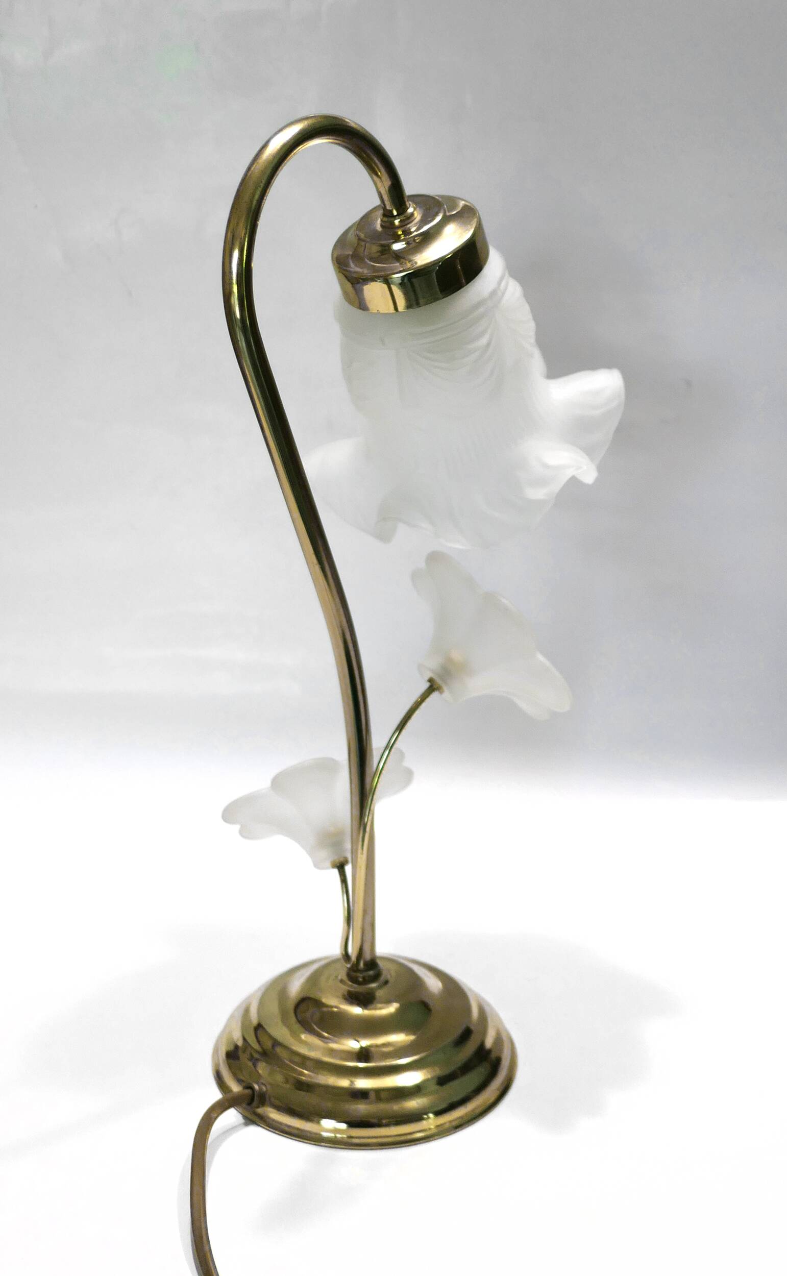 1980s swan neck table lamp