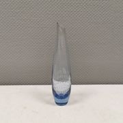 Vase finlandais en verre bleu