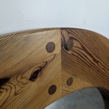 Wall mirror in pine by Uno Kristiansson, Sweden, 1960