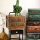 Old menier vintage chocolate crate