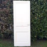 Communication door H219.5xL80cm, old panelled and moulded.