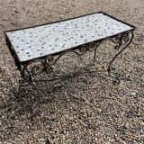 Table de jardin vintage fer forgé