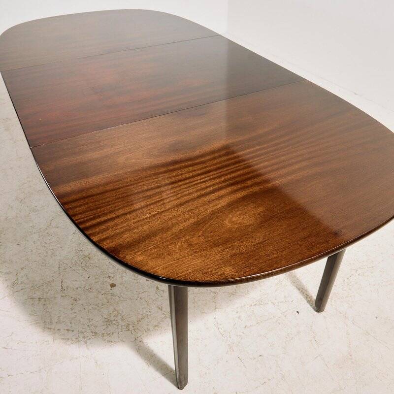Ensemble de salle à manger Rungstedlund en acajou par Ole Wanscher pour Poul Jeppesen Møbelfabrik, années 1960, ensemble de 8.
