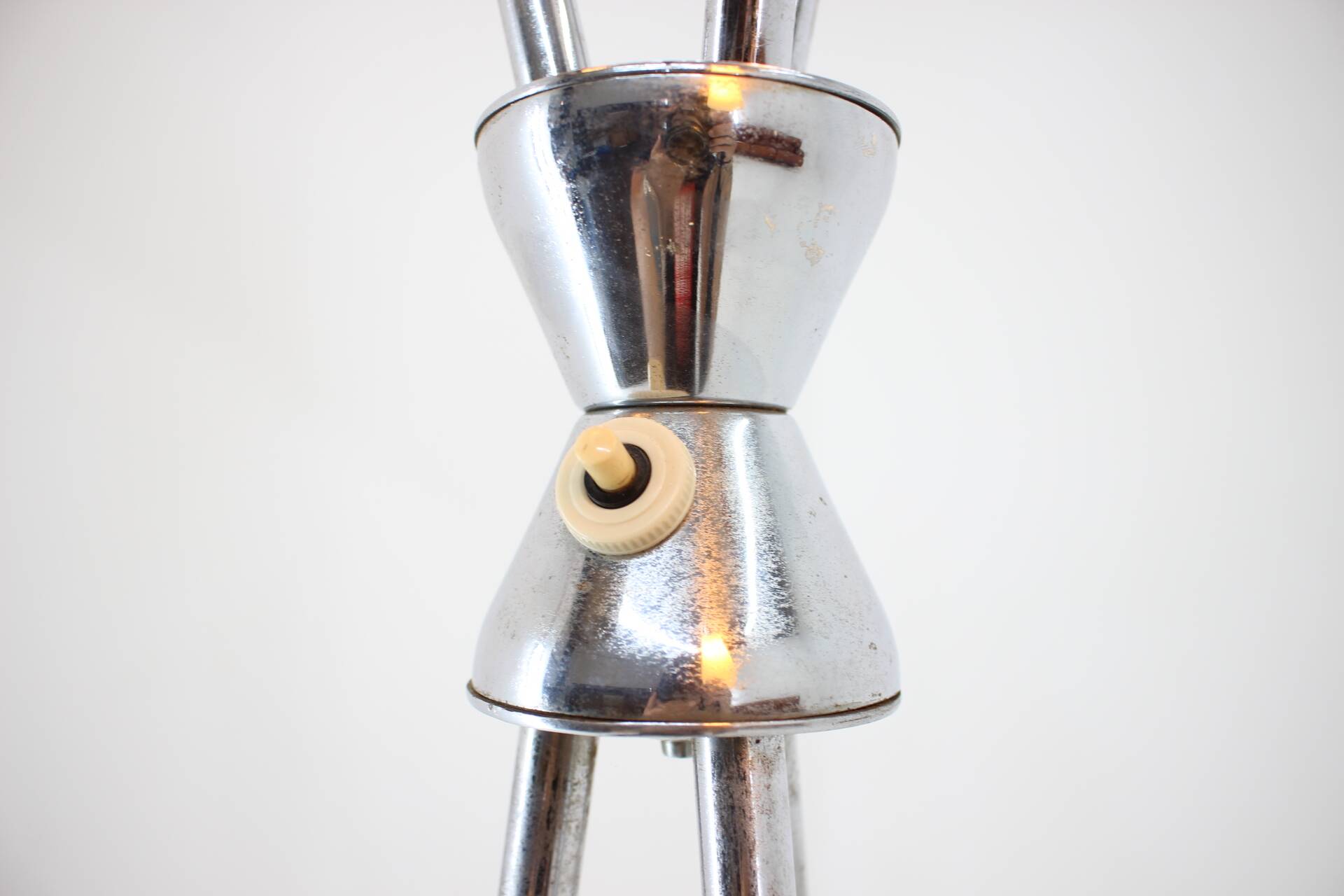 1960s Chrome Plated Floor Lamp, Czechoslovakia