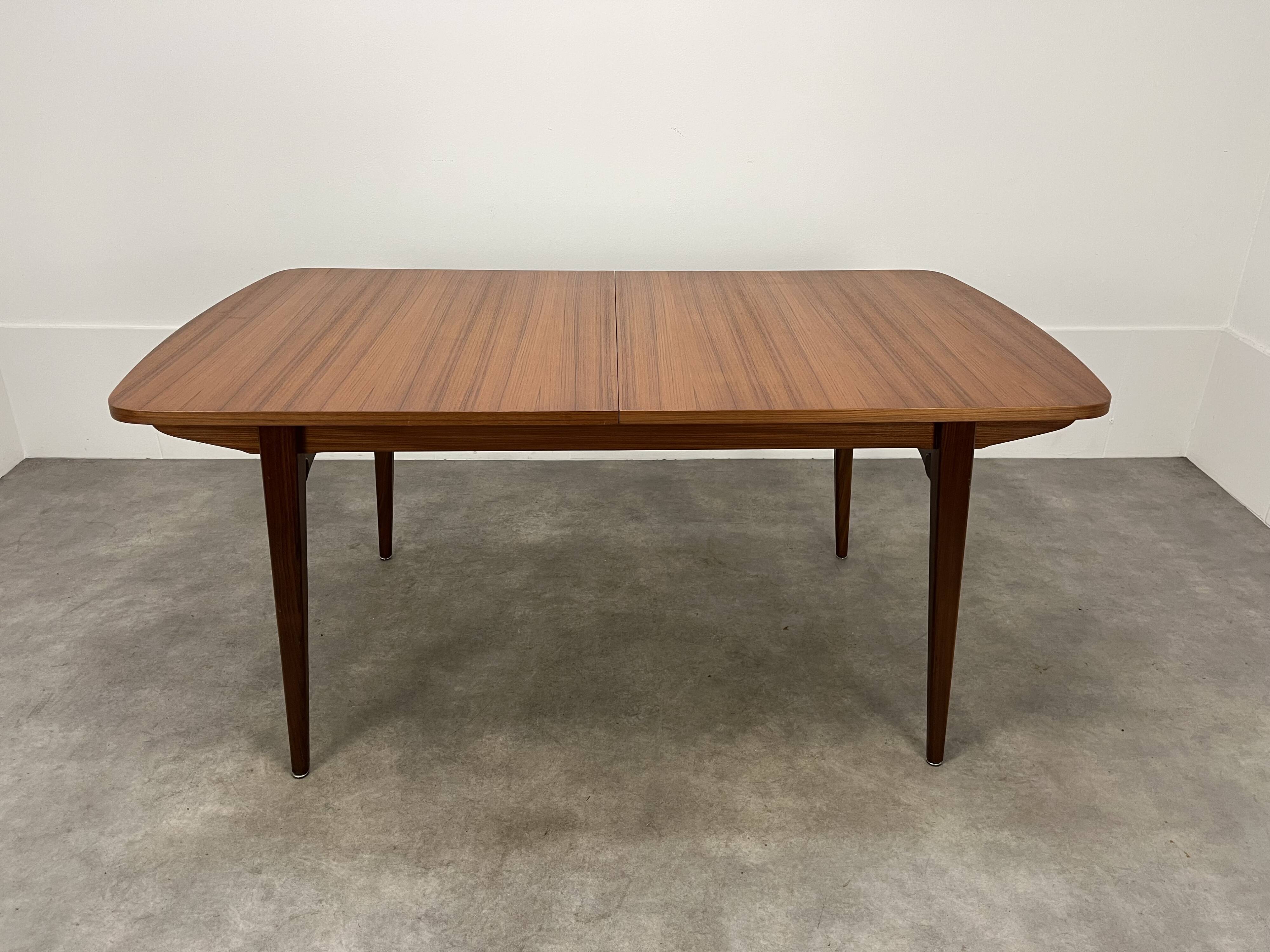 Scandinavian extendable teak table, 60s