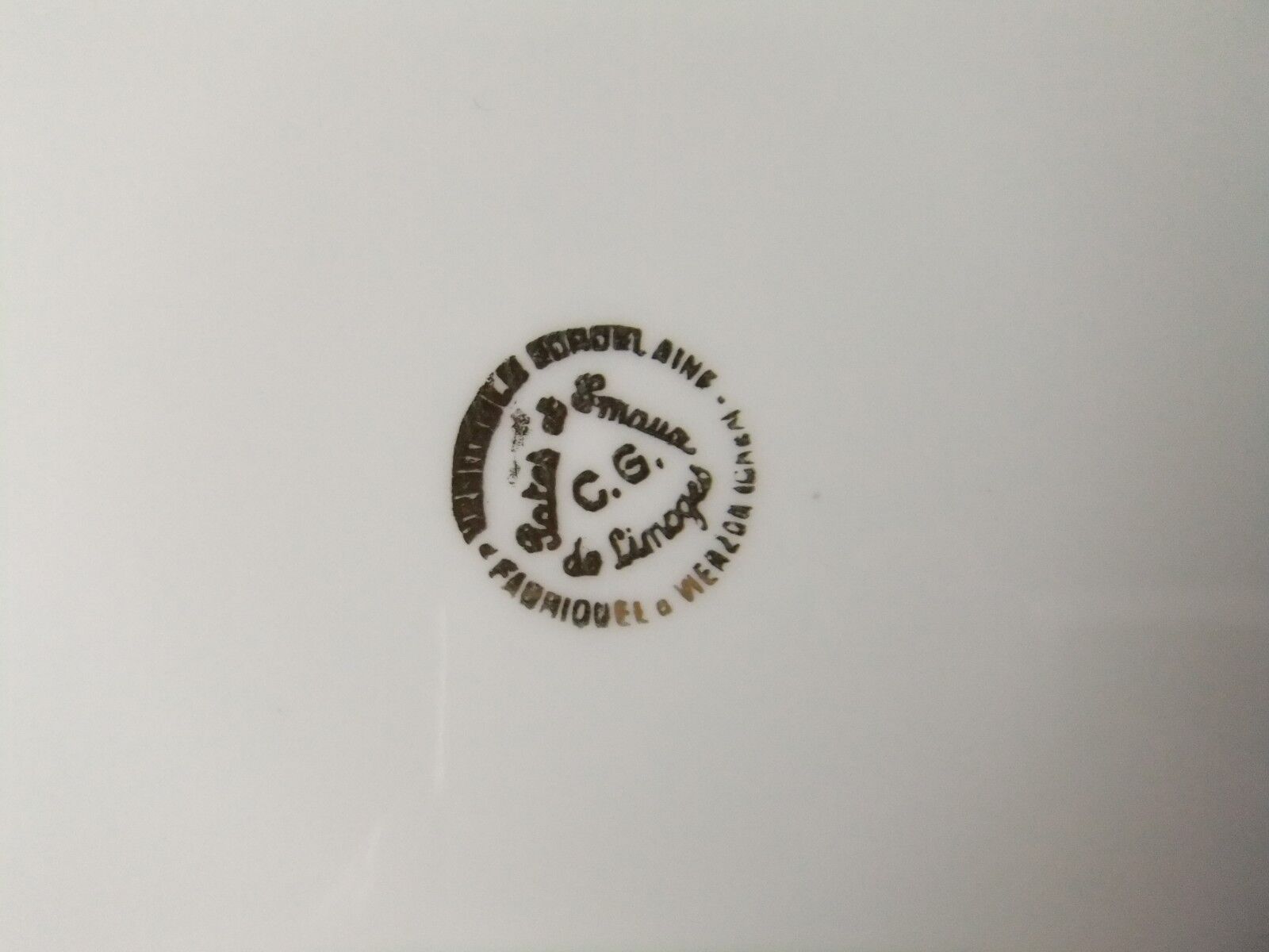 6 Limoge plates service porcelain cover