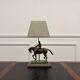 Classic English Bronze Horseman Table Lamp