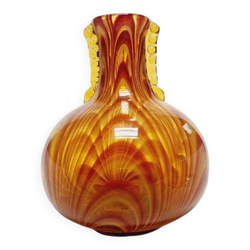Vintage glass vase from HSG Laura, Poland, 1970s