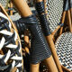 Set of 6 chairs Bistro terrace type Paris in rattan & braiding
