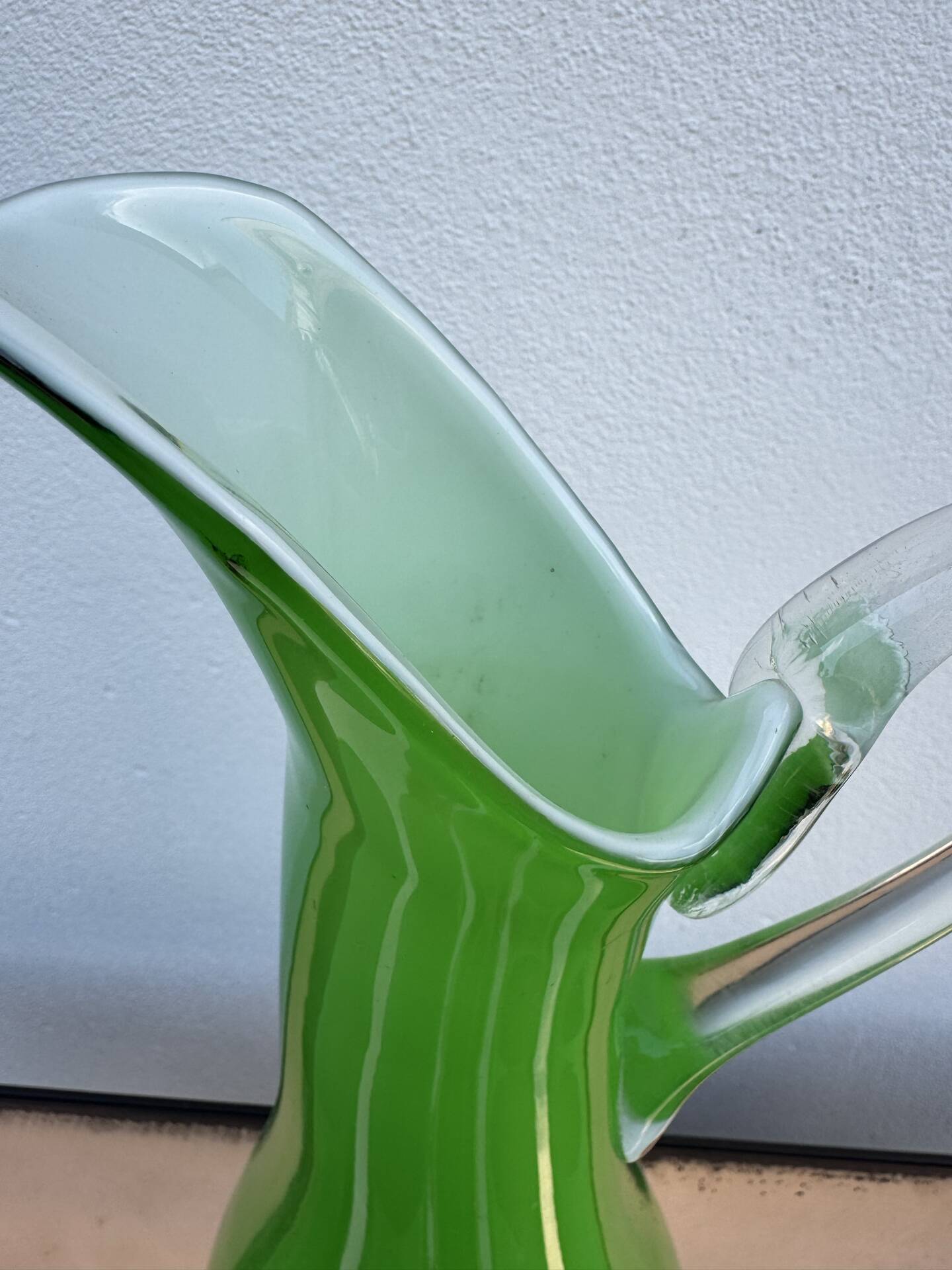 Service of orangeade glass Murano 1960s