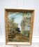 Old oil painting on canvas signed & framed: cavalier alone