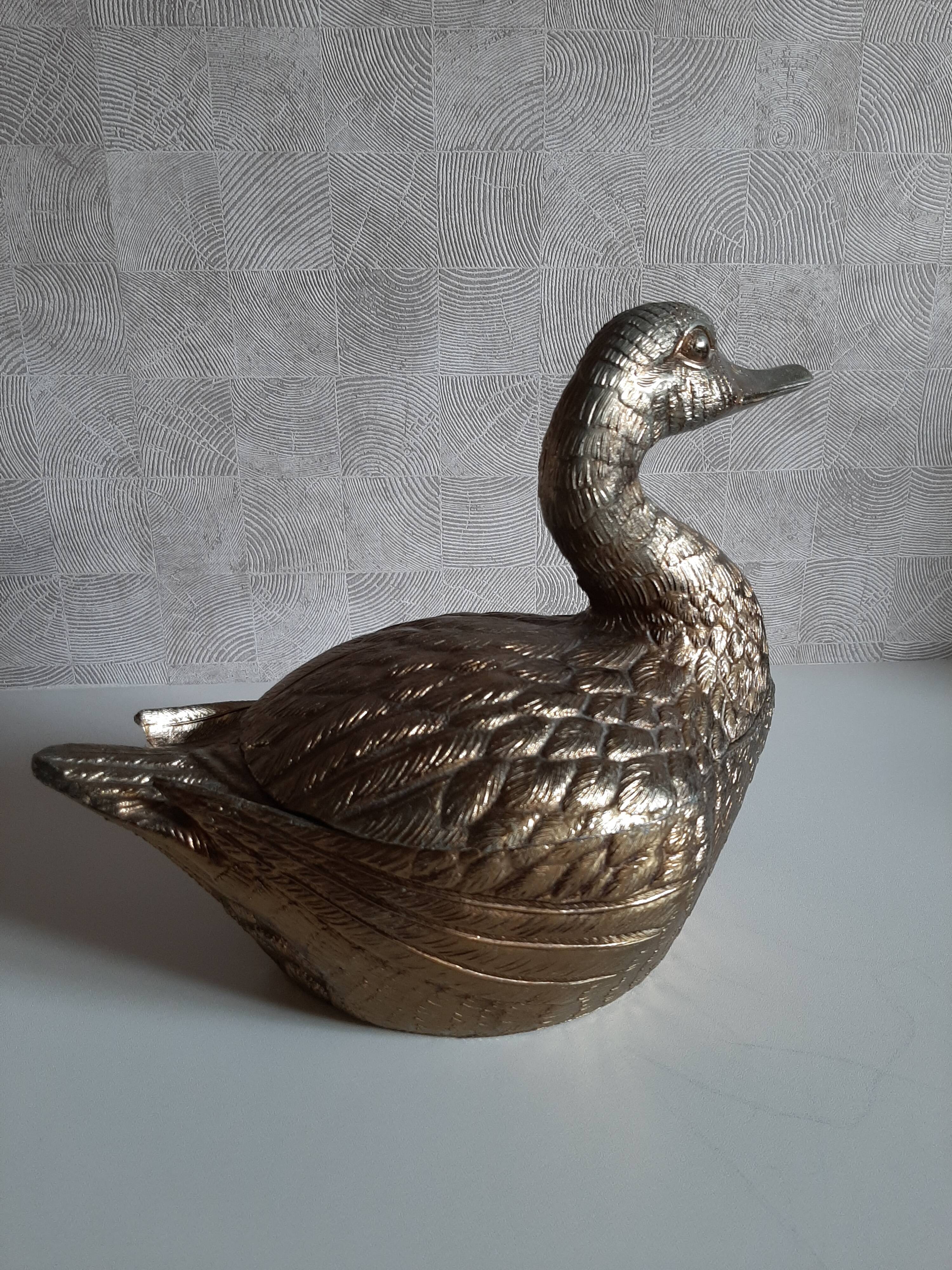 Mauro Manetti Italy gold metal ice bucket