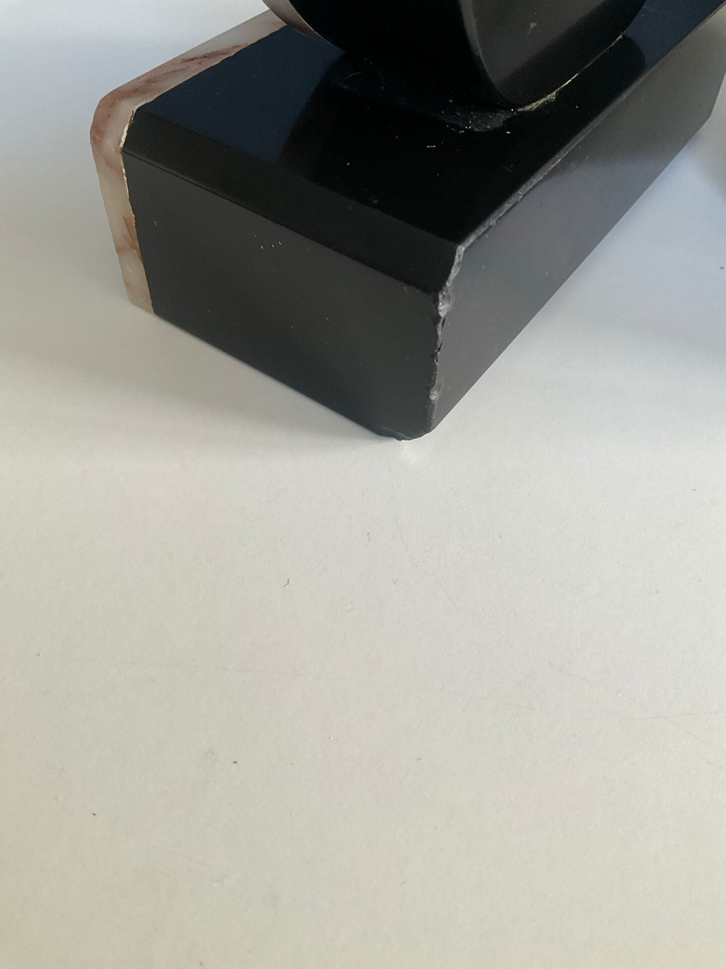 Art Deco marble bookends