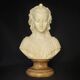 Bust of Angelica Maria by Gianneli Faux Alabaster on Marble