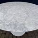 Original Knoll Tulip dining table in Carrara marble (120cm)