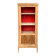 Armoire vitrée vintage bois brut 1950