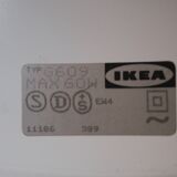 Black vintage IKEA adjustable floor reading lamp - Stilnovo inspired design from the 1980s.