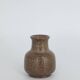 Small Mid-Century Scandinavian Modern Collectible Brown Stoneware Vase by Gunnar Borg, Set of 4