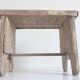 Rustic Weathered Wood Farm Stool/ Accent Table, Spain,  Early 20th-C