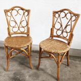 Pair of rattan chairs
