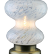 Glass table lamp, Peill & Putzler White Clouds, 1970s