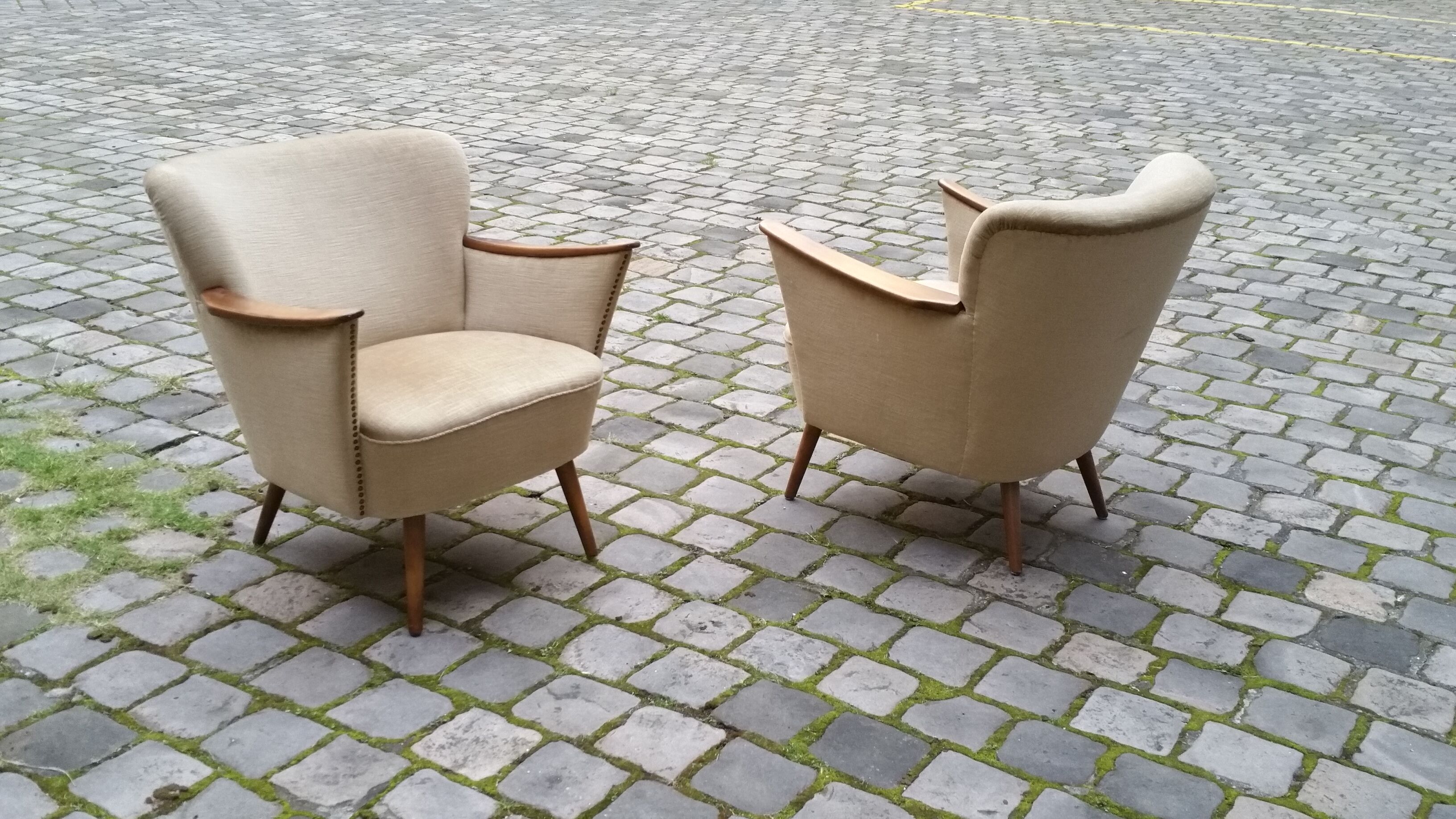 Pair of chairs 50s 60s