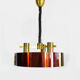 Suspension design italien monte baisse en métal laqué. Maison Rolly. Année 80