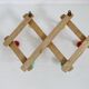 Wall coat rack, accordion, 8 hooks, 50s-60s