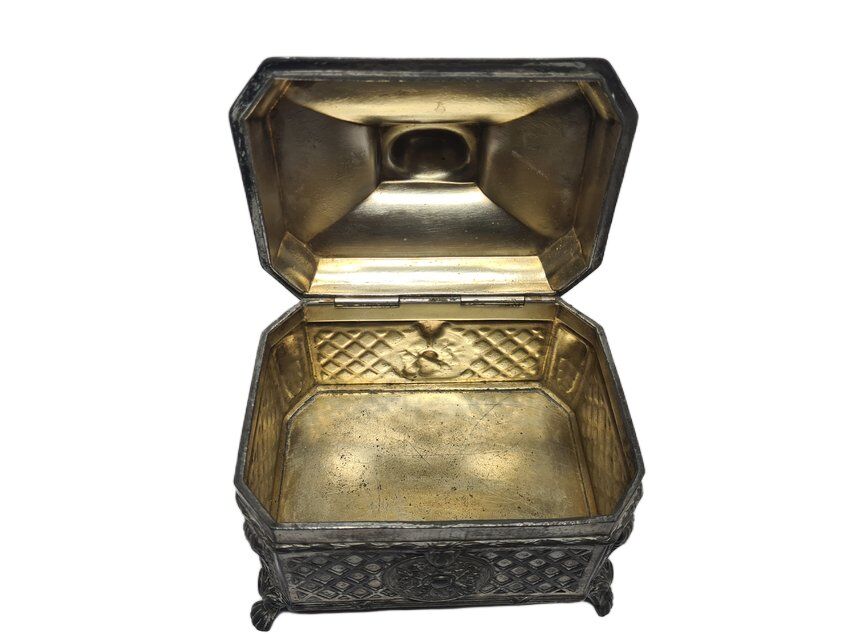 Eclectic German sugar bowl from WMF, 1890s