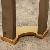 Table basse avec table d’appoint en verre 1970