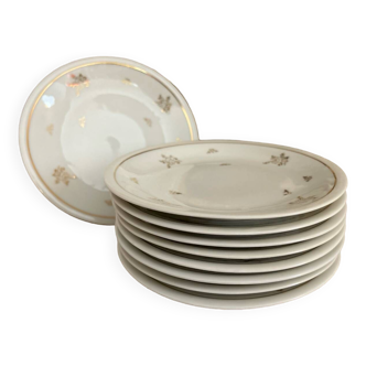 Lot assiettes Porcelaine France Luf