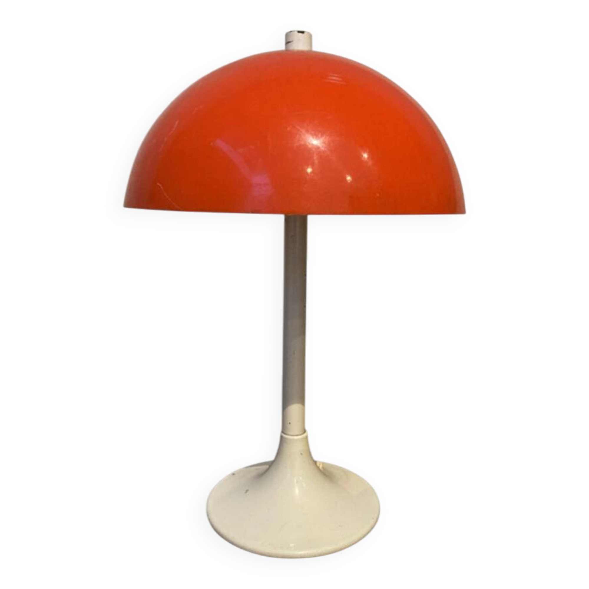 Lampe champignon orange vintage
