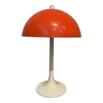 Vintage orange mushroom lamp
