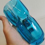Vintage Czech Bohemian art glass vase, designed by Frantisek Vizner for Rudolfova Hut 1961-1962