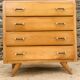 Vintage chest of drawers with 4 drawers from the 1960s.
