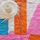 Colorful natural pure wool rug, size 200 x 300 cm