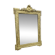 19th-century antique mirror in carved gilded wood, Napoleon style.