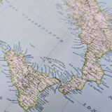 Italy, original map printed in 1907.