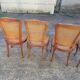 Lot de 6 chaises cannées