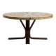 Table basse en hêtre avec plateau en pierre