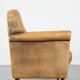 Stately, sleekly finished, comfortable sheepskin armchair